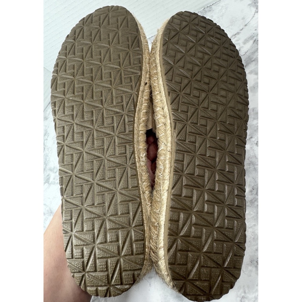 Haute Hippie Espadrille Tan Suede Leather Slides Woman's Size 8.5 - Picture 6 of 9